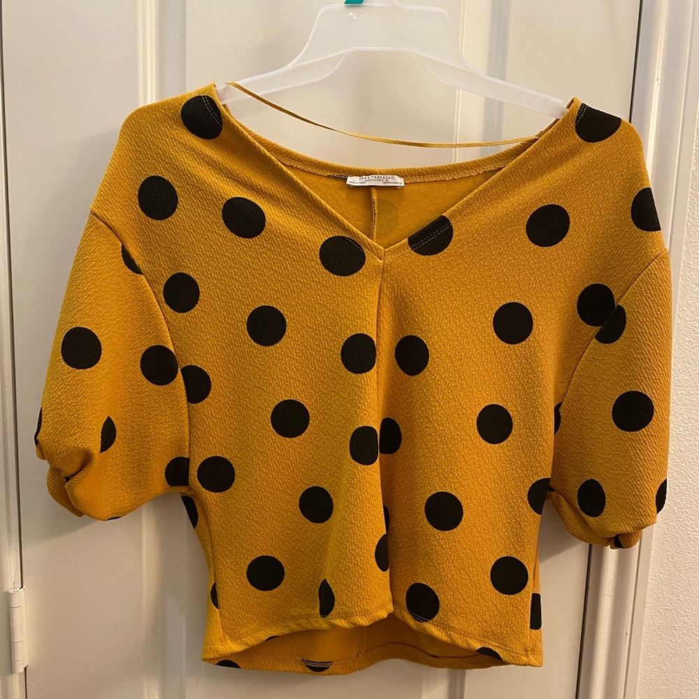 Polka Dots Yellow Top
